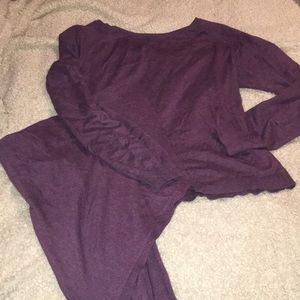 Asymmetrical sweater.